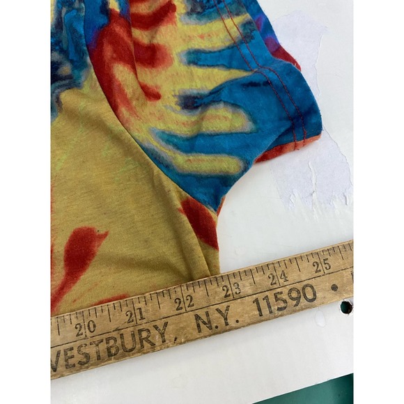 Tie dye UFO Alien Cat Kitten Hippie Shirt XL 23x27 Stretch material - Picture 2 of 9